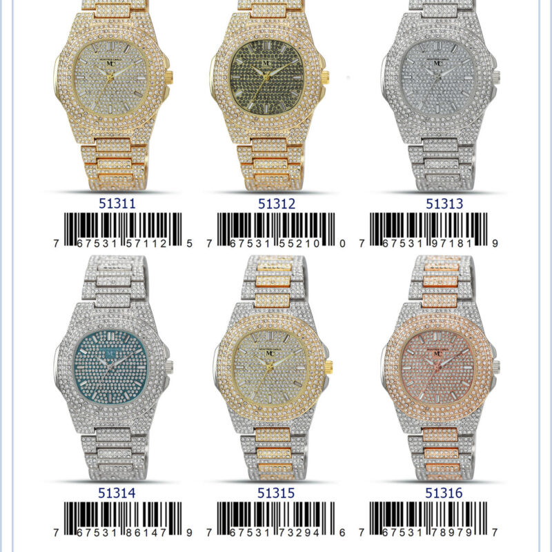 DACQA Metal Band Watch – Gold
