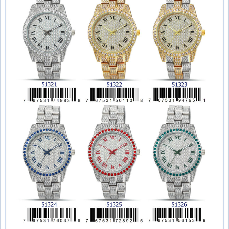 DACQA Metal Band Watch – Gold