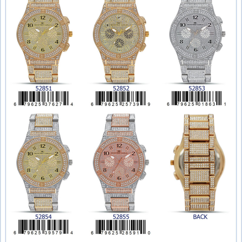DACQA Metal Band Watch – Gold