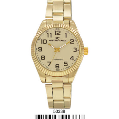 DACQA Metal Band Watch – Gold