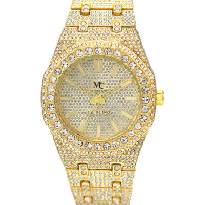 DACQA Metal Band Watch – Gold