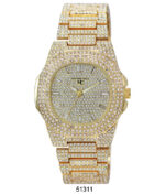 DACQA Metal Band Watch – Gold