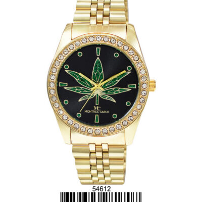 DACQA Metal Band Watch – Gold/Black