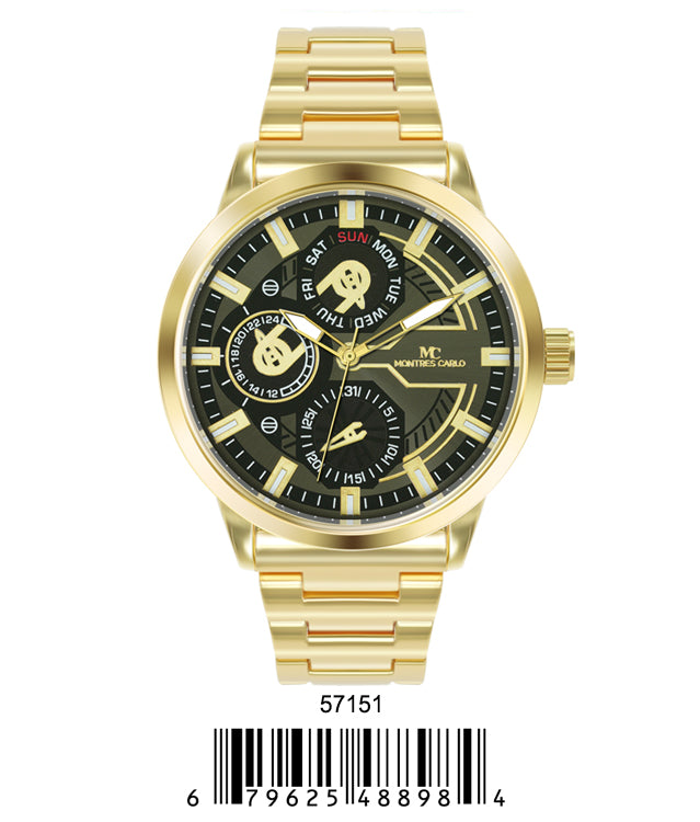 DACQA Metal Band Watch – Gold/Black DACQA Metal Band Watch – Gold/Black