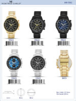 DACQA Metal Band Watch – Gold/Black