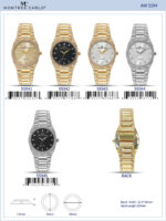 DACQA Metal Band Watch – Gold/Black