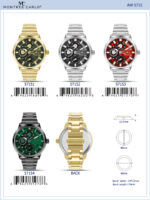 DACQA Metal Band Watch – Gold/Black