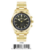 DACQA Metal Band Watch – Gold/Black