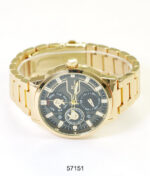 DACQA Metal Band Watch – Gold/Black