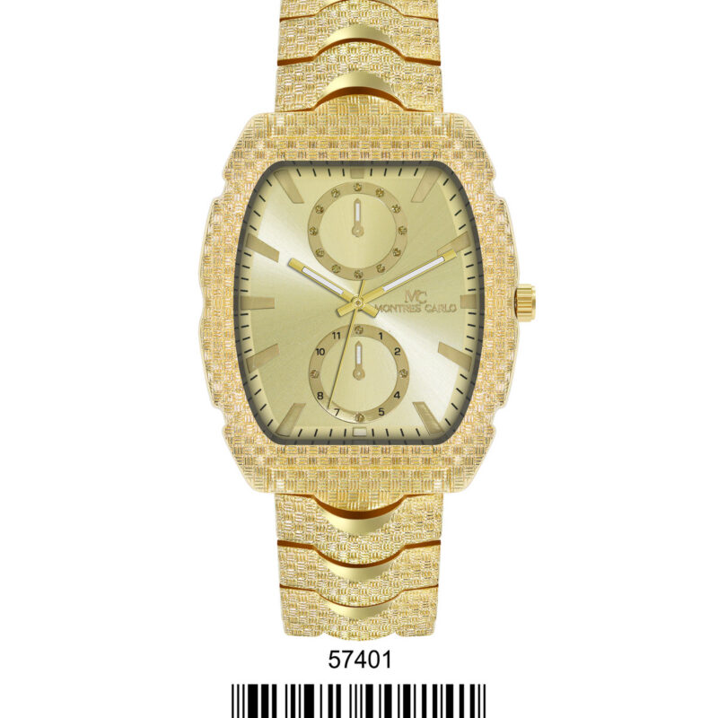 DACQA Metal Band Watch – Gold/Black