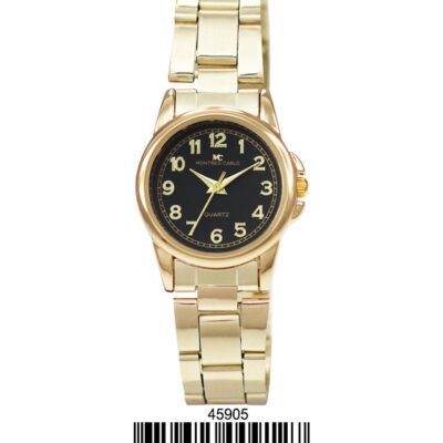 DACQA Metal Band Watch – Gold/Black