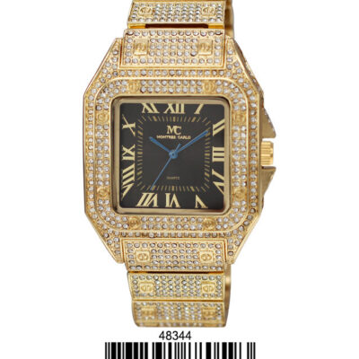 DACQA Metal Band Watch – Gold/Black