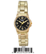 DACQA Metal Band Watch – Gold/Black/Gold