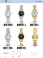 DACQA Metal Band Watch – Gold/Black/Gold
