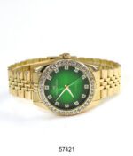 DACQA Metal Band Watch – Gold/Blue
