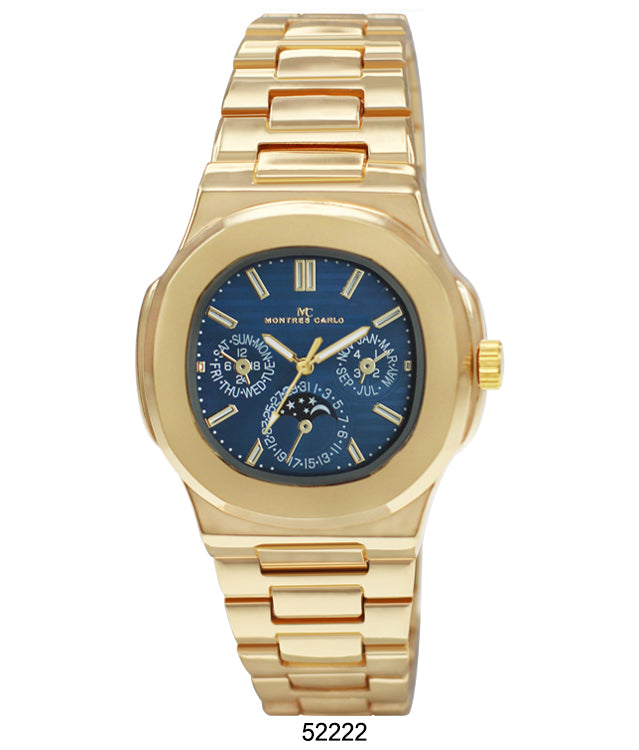 DACQA Metal Band Watch – Gold/Blue DACQA Metal Band Watch – Gold/Blue