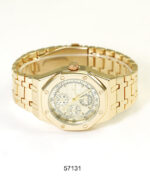 DACQA Metal Band Watch – Gold/Gold