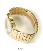 DACQA Metal Band Watch – Gold/Gold