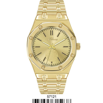 DACQA Metal Band Watch – Gold/Gold
