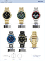 DACQA Metal Band Watch – Gold/Green