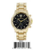 DACQA Metal Band Watch – Gold/Green