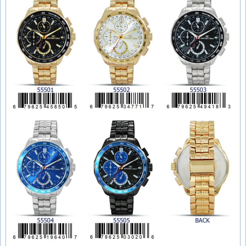 DACQA Metal Band Watch – Gold/Silver