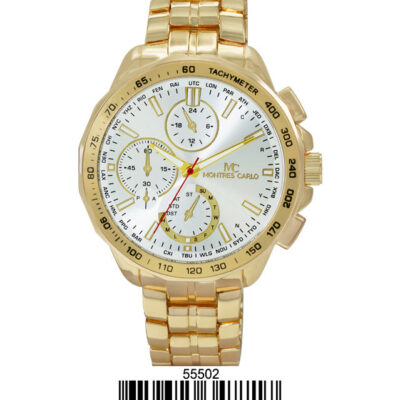 DACQA Metal Band Watch – Gold/Silver