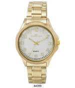 DACQA Metal Band Watch – Gold/White