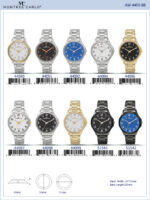 DACQA Metal Band Watch – Gold/White