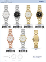 DACQA Metal Band Watch – Gold/White