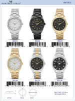 DACQA Metal Band Watch – Gold/White