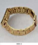 DACQA Metal Band Watch – Gold/White
