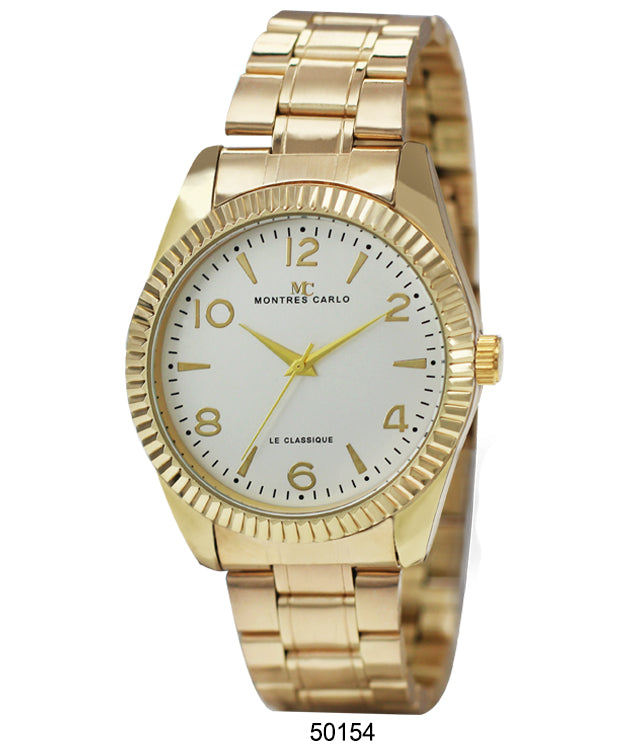 DACQA Metal Band Watch – Gold/White DACQA Metal Band Watch – Gold/White