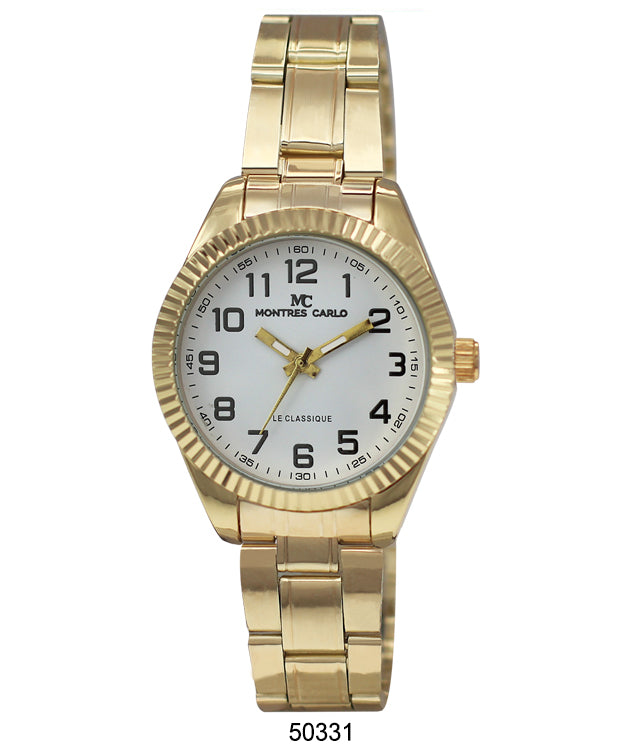DACQA Metal Band Watch – Gold/White DACQA Metal Band Watch – Gold/White
