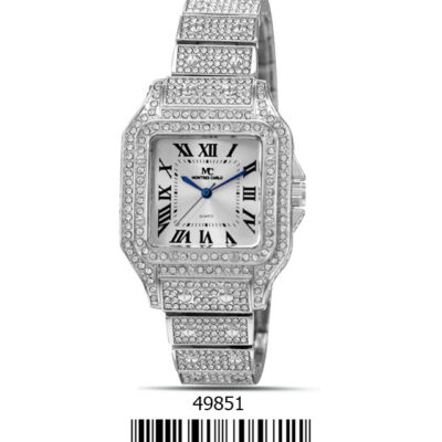 DACQA Metal Band Watch – Silver