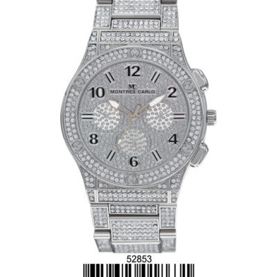 DACQA Metal Band Watch – Silver