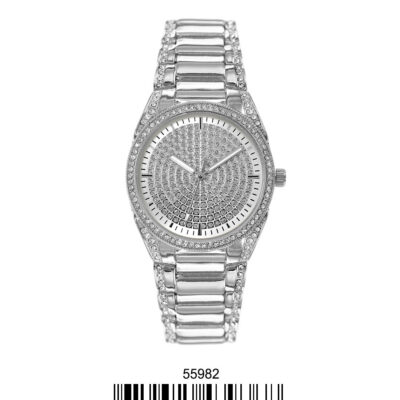 DACQA Metal Band Watch – Silver