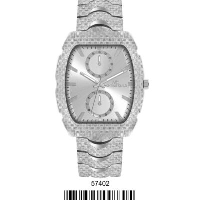 DACQA Metal Band Watch – Silver