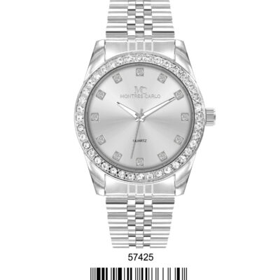 DACQA Metal Band Watch – Silver