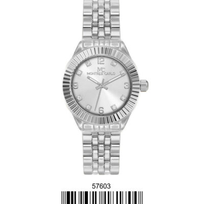 DACQA Metal Band Watch – Silver