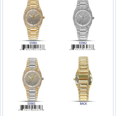 DACQA Metal Band Watch – Silver