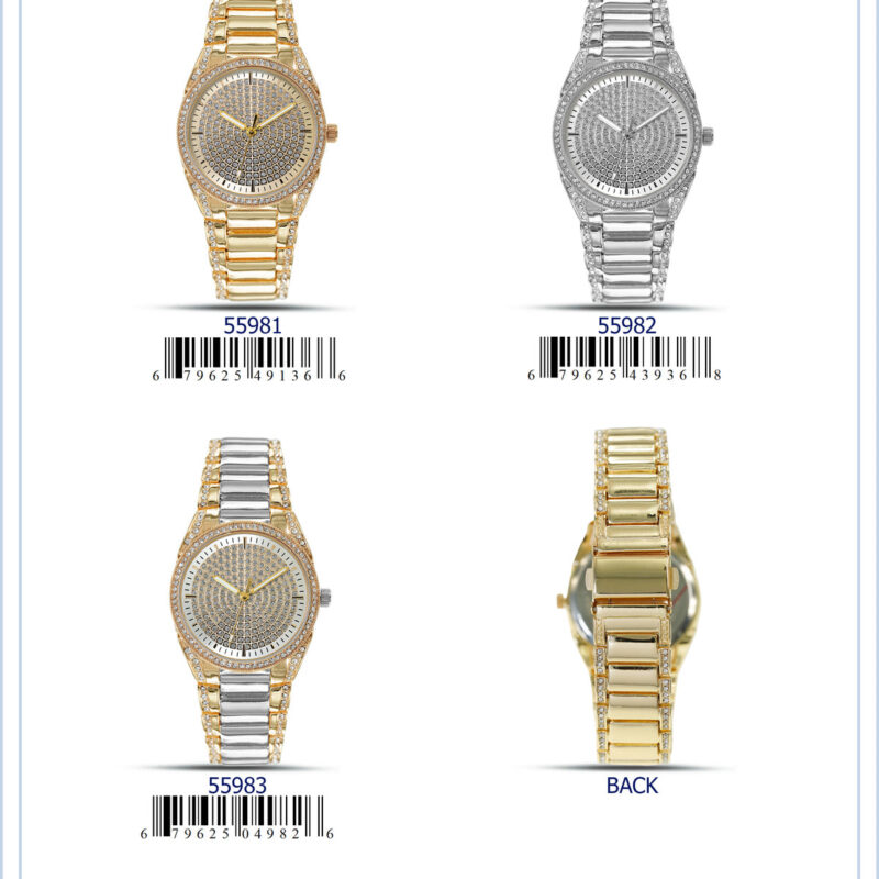 DACQA Metal Band Watch – Silver