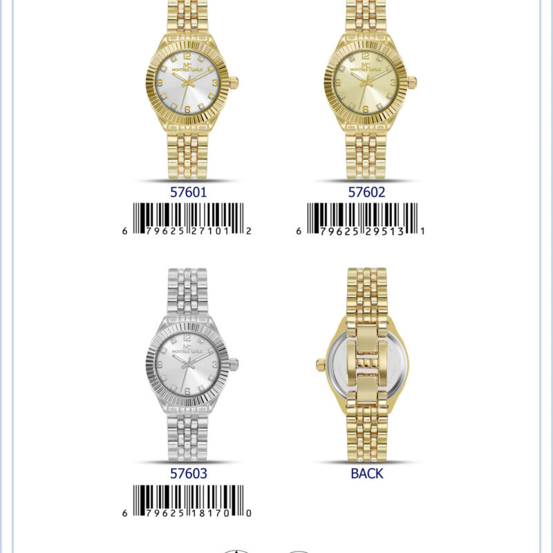 DACQA Metal Band Watch – Silver
