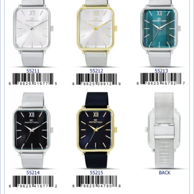 DACQA Metal Band Watch – Silver
