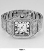 DACQA Metal Band Watch – Silver