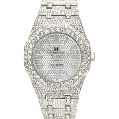 DACQA Metal Band Watch – Silver