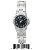 DACQA Metal Band Watch – Silver/Black
