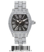 DACQA Metal Band Watch – Silver/Black