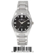 DACQA Metal Band Watch – Silver/Black