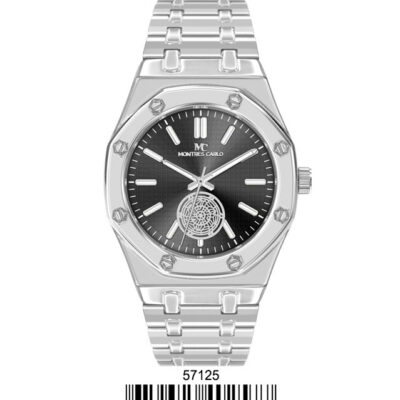 DACQA Metal Band Watch – Silver/Black